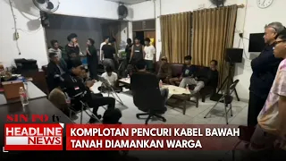 Komplotan Pencuri Kabel Bawah Tanah Diamankan Warga