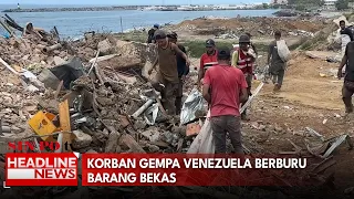 Korban Gempa Venezuela Berburu Barang Bekas