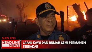 Lapak Kayu dan Rumah Semi Permanen Terbakar