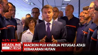 Macron Puji Kinerja Petugas Atasi Kebakaran Hutan