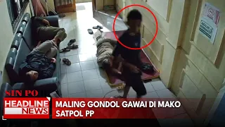Maling Gondol Gawai di Mako Satpol PP