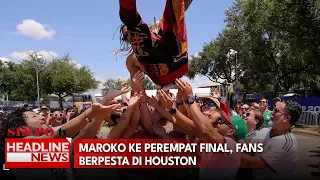 Maroko Ke Perempat Final, Fans Berpesta Di Houston