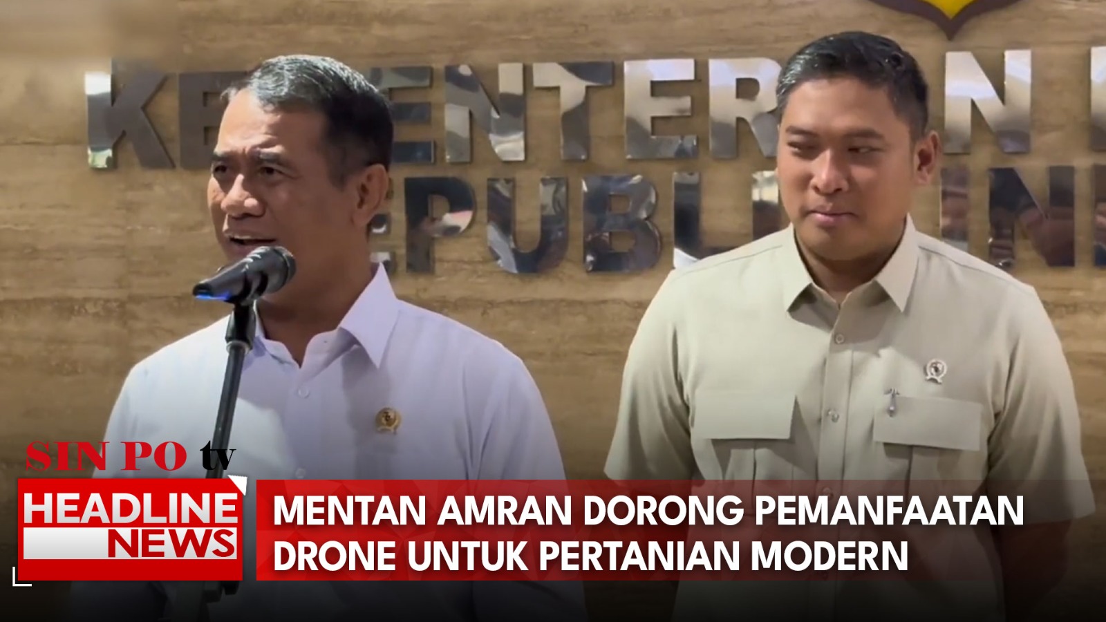 Mentan Amran Dorong Pemanfaatan Drone Untuk Pertanian Modern