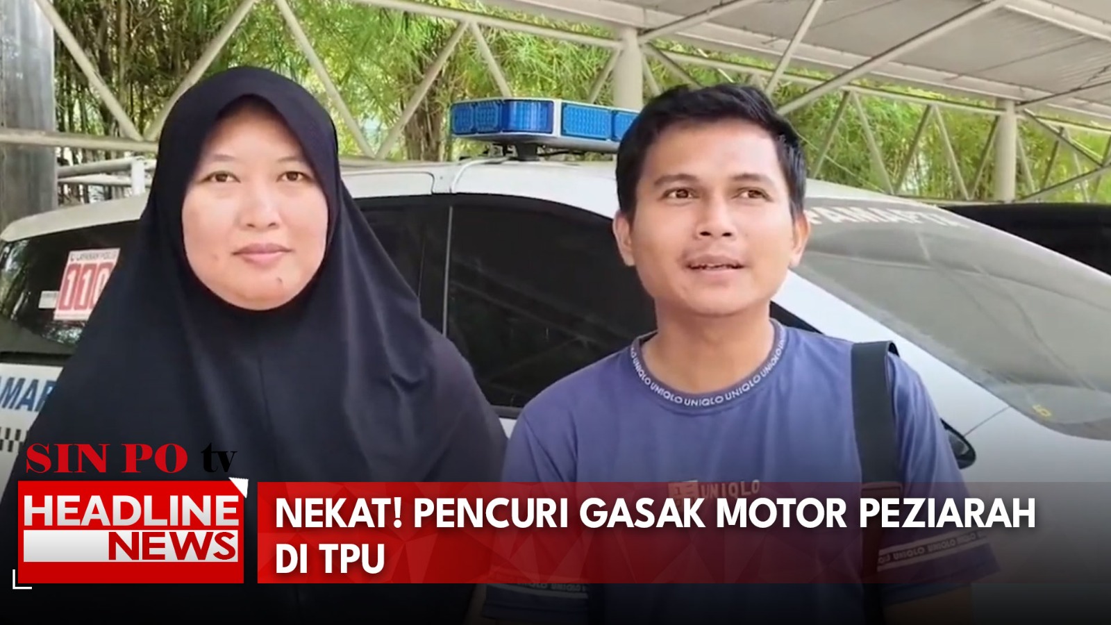 Nekat! Pencuri Gasak Motor Peziarah di TPU