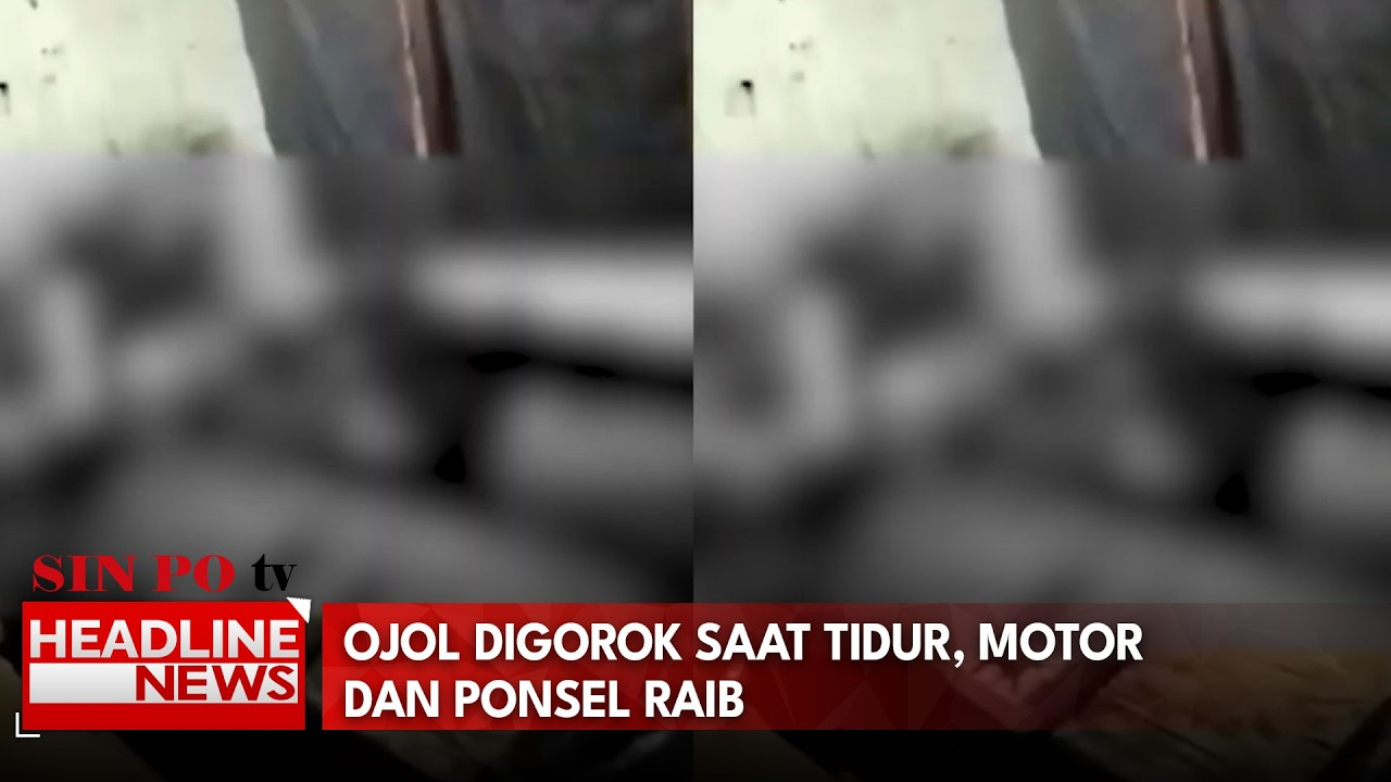 Ojol Digorok Saat Tidur, Motor Dan Ponsel Raib