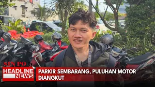 Parkir Sembarang, Puluhan Motor Diangkut