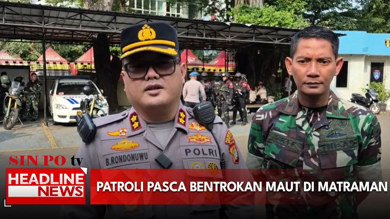 Patroli Pasca Bentrokan Maut di Matraman