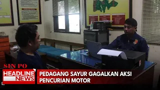 Pedagang Sayur Gagalkan Aksi Pencurian Motor
