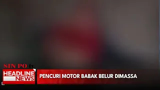 Pencuri Motor Babak Belur Dimassa