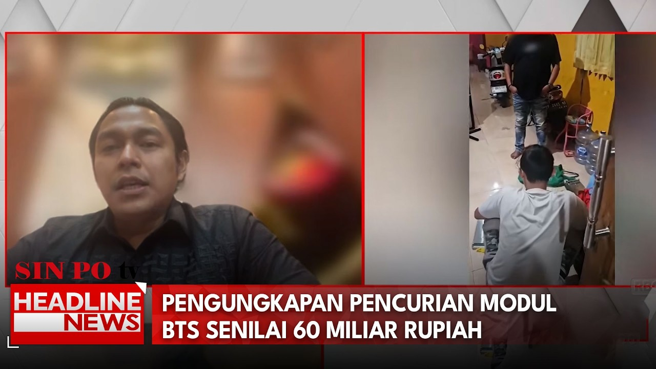 Pengungkapan Pencurian Modul BTS Senilai 60 Miliar Rupiah