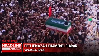 Peti Jenazah Khamenei Diarak Warga Irak