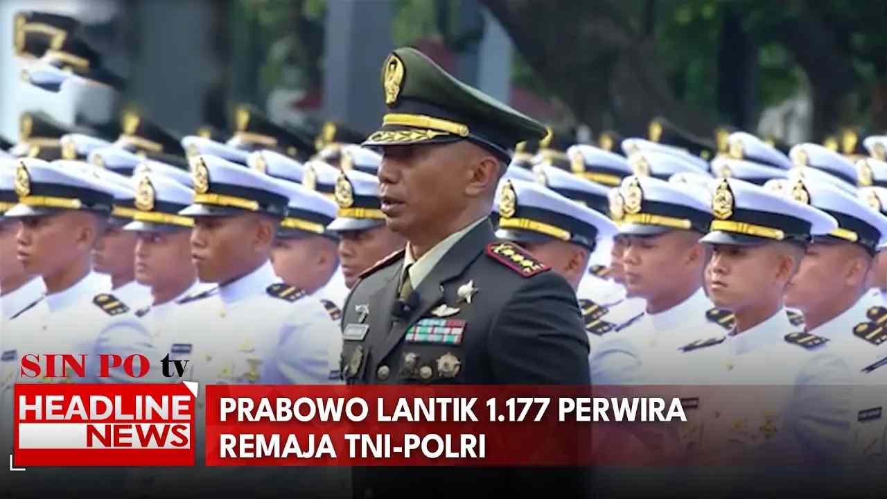 Prabowo Lantik 1.177 Perwira Remaja TNI-Polri