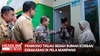 Pramono Tinjau Bedah Rumah Korban Kebakaran di Pela Mampang