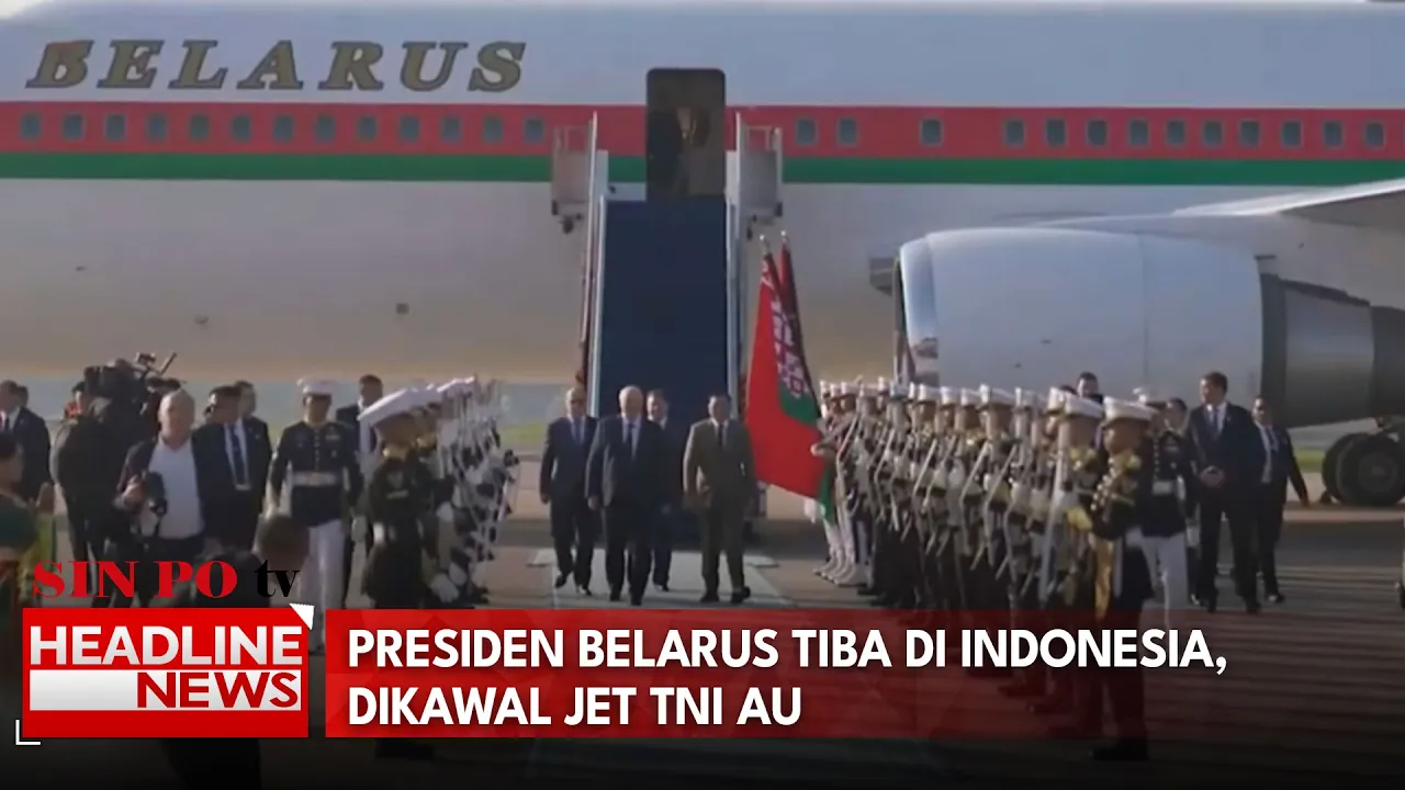 Presiden Belarus Tiba Di Indonesia, Dikawal Jet TNI AU
