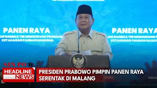 Presiden Prabowo Pimpin Panen Raya Serentak di Malang