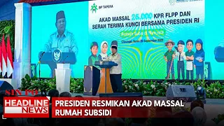 Presiden Resmikan Akad Massal Rumah Subsidi