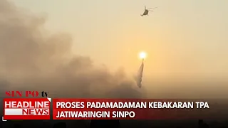 Proses Padamadaman Kebakaran TPA Jatiwaringin