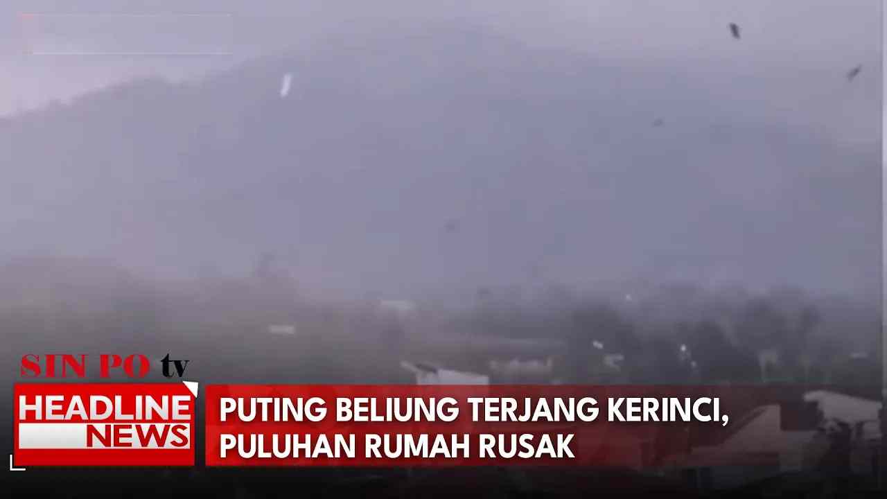 Puting Beliung Terjang Kerinci, Puluhan Rumah Rusak