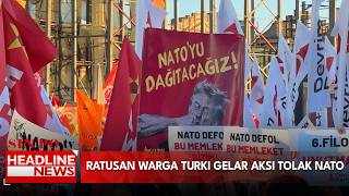 Ratusan Warga Turki Gelar Aksi Tolak NATO