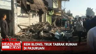 Rem Blong, Truk Tabrak Rumah di Pasuruan