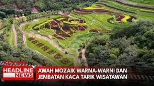 Sawah Mozaik Warna-Warni dan Jembatan Kaca Tarik Wisatawan di Yunnan