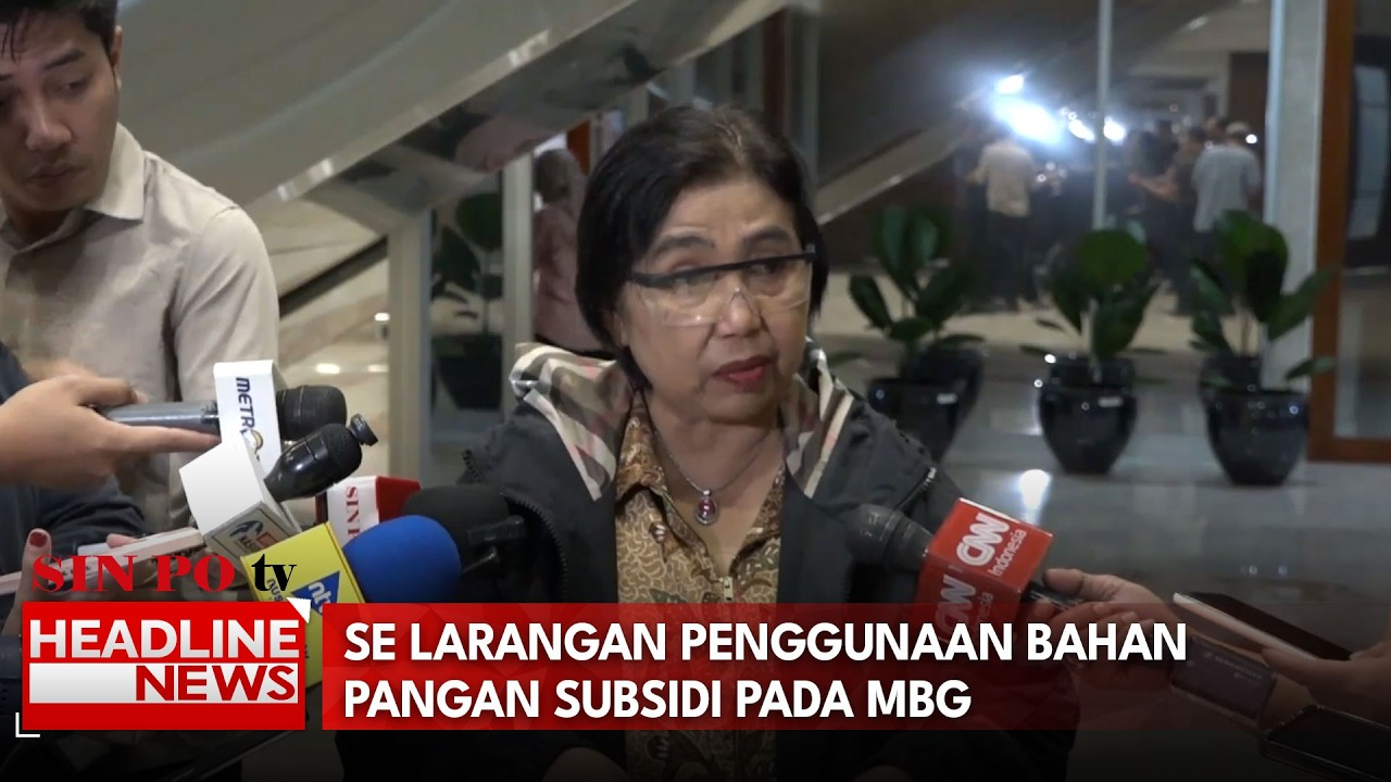 SE Larangan Penggunaan Bahan Pangan Subsidi Pada MBG