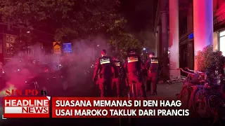 Suasana Jalanan Den Haag Dipadati Pendukung Maroko Usai Laga Piala Dunia