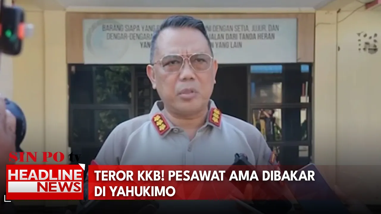 Teror KKB! Pesawat AMA Dibakar di Yahukimo