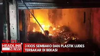 Tiga Kios Sembako dan Plastik Ludes Terbakar di Bekasi