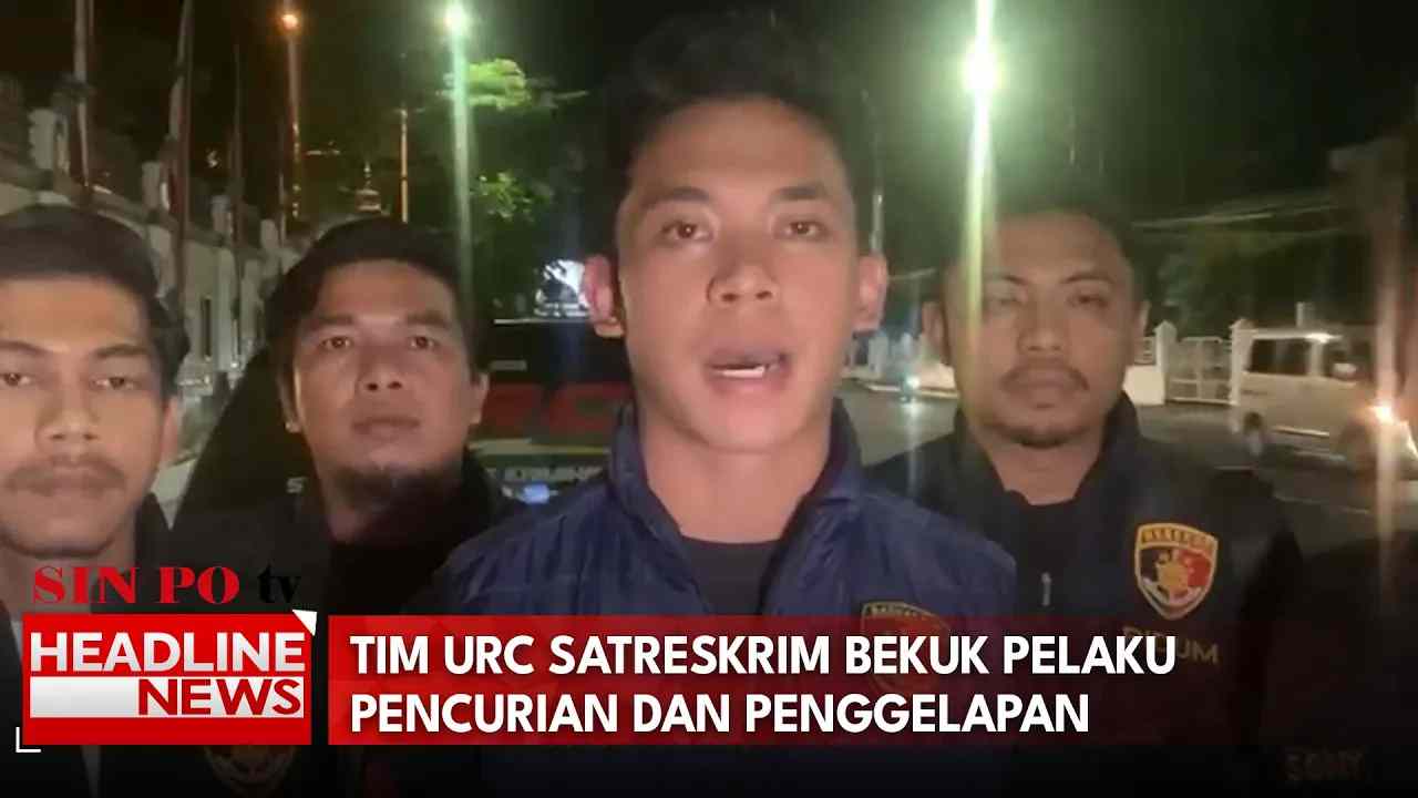 Tim URC Satreskrim Bekuk Pelaku Pencurian Dan Penggelapan