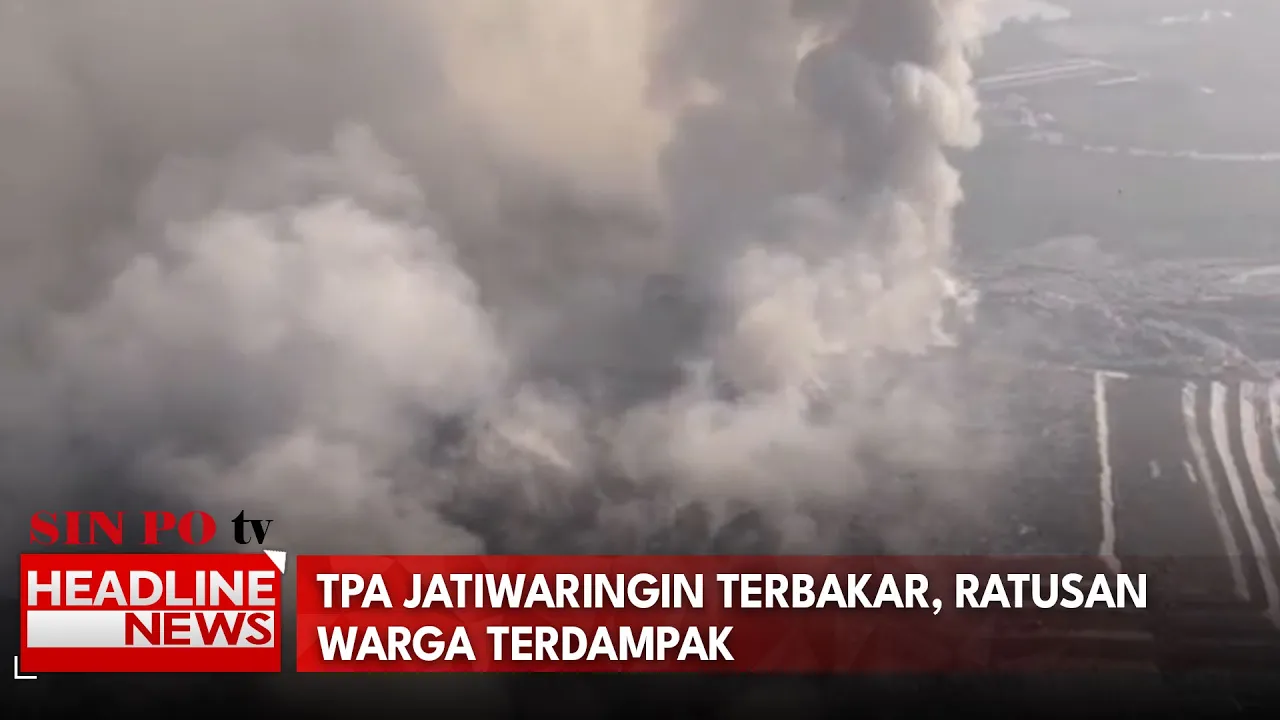 TPA Jatiwaringin Terbakar, Ratusan Warga Terdampak