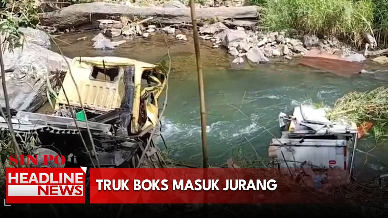 Truk Boks Terjun Ke Jurang, 1 Orang Tewas