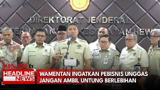 Wamentan Ingatkan Pebisnis Unggas Jangan Ambil Untung Berlebihan