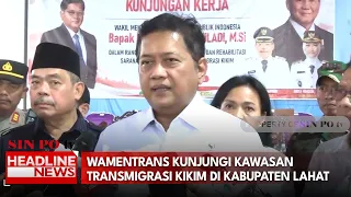 Wamentrans Kunjungi Kawasan Transmigrasi Kikim Di Kabupaten Lahat