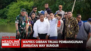 Wapres Gibran Tinjau Pembangunan Jembatan Way Bungur