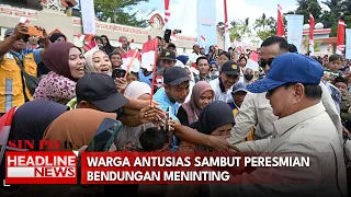 Warga Antusias Sambut Peresmian Bendungan Meninting