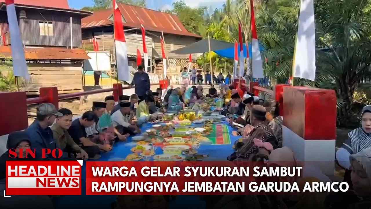 Warga Gelar Syukuran Sambut Rampungnya Jembatan Garuda Armco
