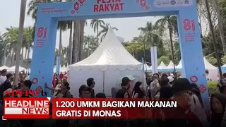 1.200 UMKM Bagikan Makanan Gratis Di Monas