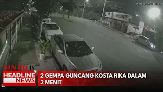 2 Gempa Guncang Kosta Rika Dalam 2 Menit