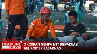 3 Korban Gempa NTT Dievakuasi  Helikopter Basarnas