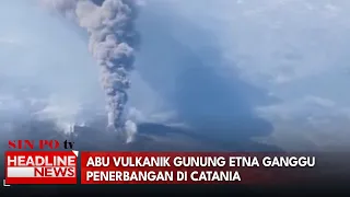 Abu Vulkanik Gunung Etna Ganggu Penerbangan Di Catania