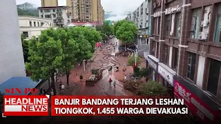 Banjir Bandang Terjang Leshan Tiongkok, 1.455 Warga Dievakuasi