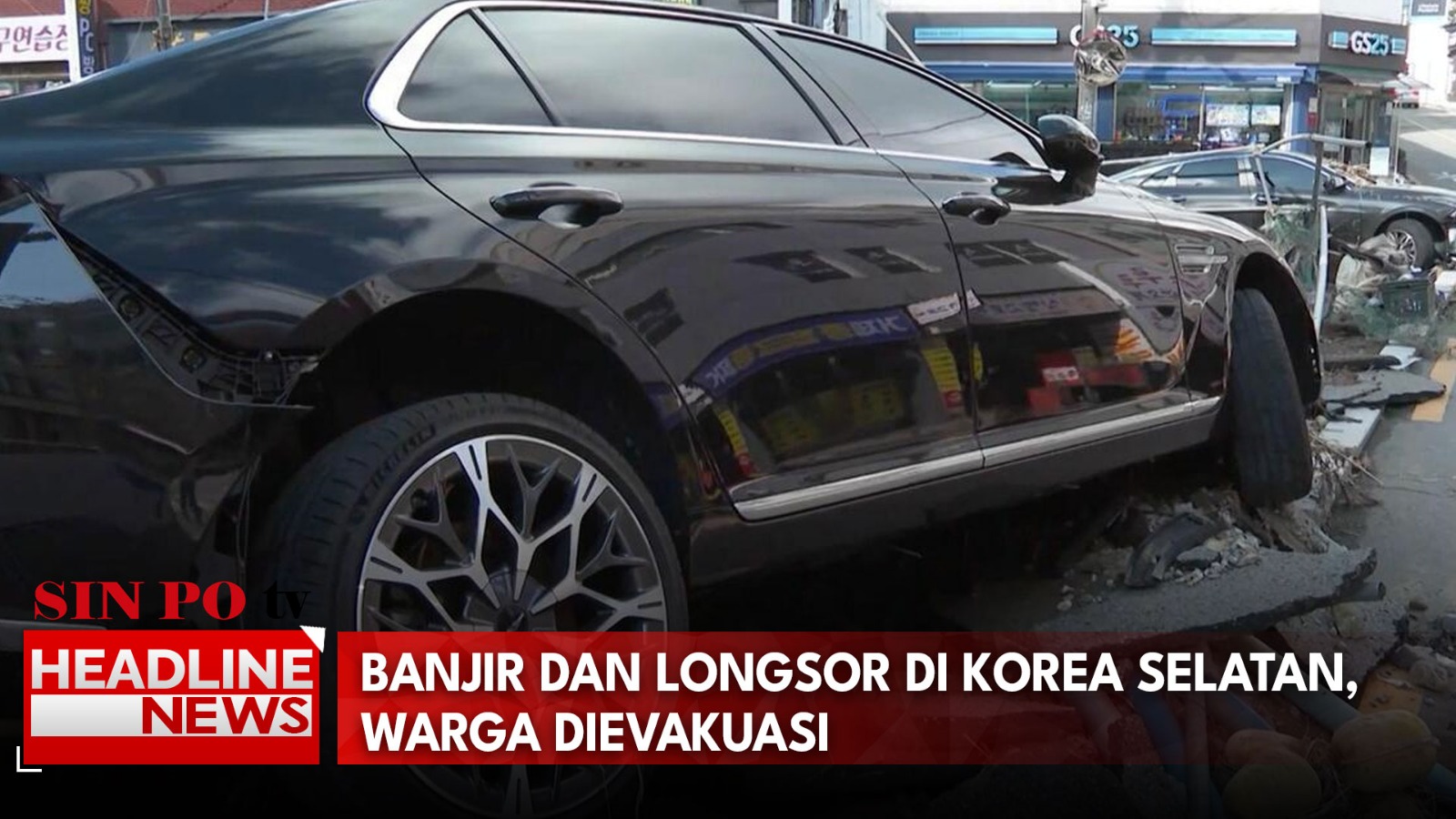 Banjir dan Longsor di Korea Selatan, Warga Dievakuasi