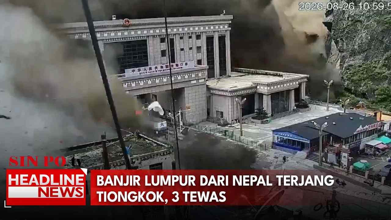 Banjir Lumpur Dari Nepal Terjang Tiongkok, 3 Tewas