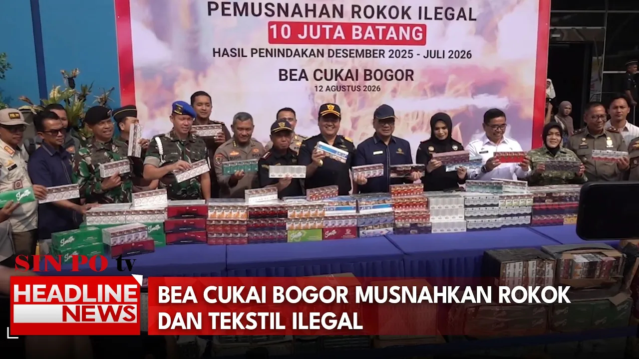 Bea Cukai Bogor Musnahkan Rokok Dan Tekstil Ilegal