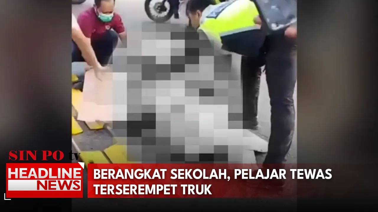Berangkat Sekolah, Pelajar Tewas Terserempet Truk