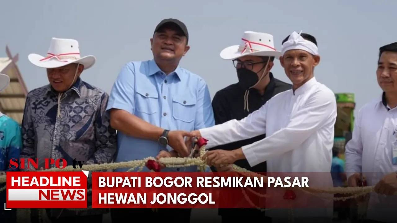 Bupati Bogor Resmikan Pasar Hewan Jonggol