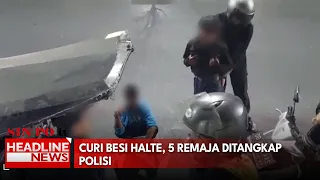 Curi Besi Halte, 5 Remaja Ditangkap Polisi