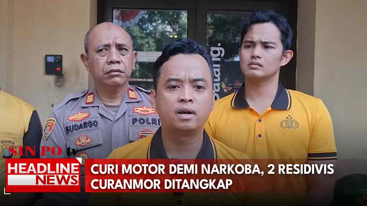 Curi Motor Demi Narkoba, 2 Residivis Curanmor Ditangkap