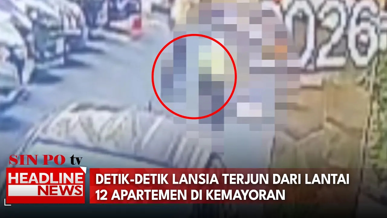 Detik-Detik Lansia Terjun Dari Lantai 12 Apartemen di Kemayoran